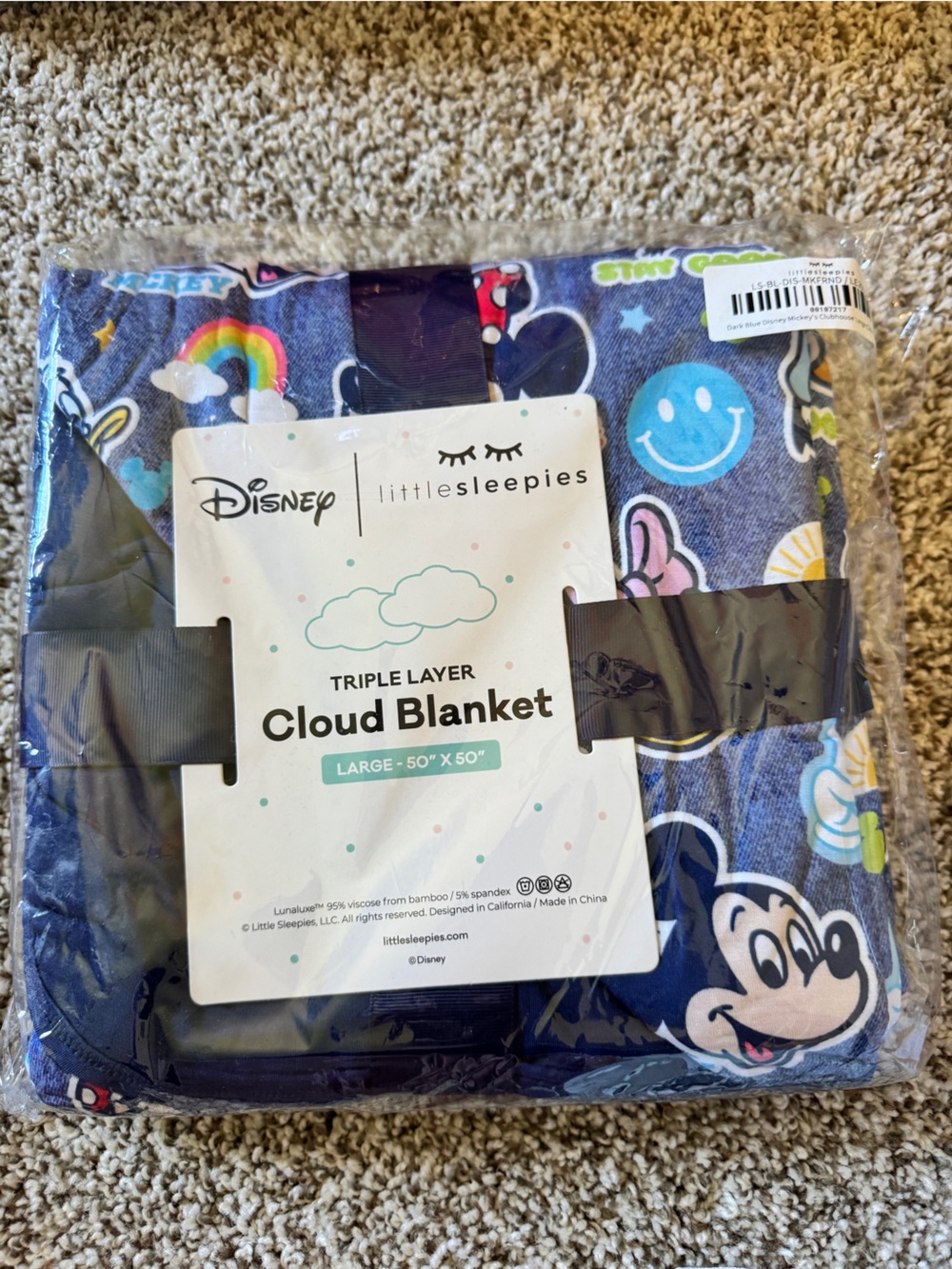 Little Sleepies Mickey’s Clubhouse Blanket